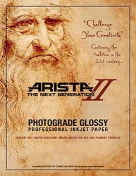 product Arista-II RC Glossy Inkjet Paper - 252gsm 8x10/20 Sheets