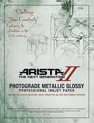 product Arista-II Metallic Glossy Inkjet Paper - 252gsm 13 in. x 100 ft. Roll